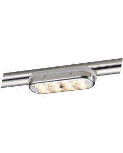 Kompakte LED-Leuchte aus Edelstahl für Überrollbügel und T-Tops