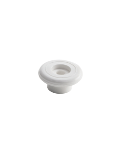 Round white nylon button