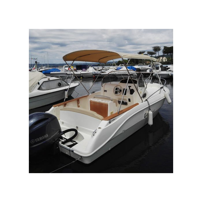 Toldo Bimini 4 arcos para CAPELLI 21 WA - acero inox Ø 25mm