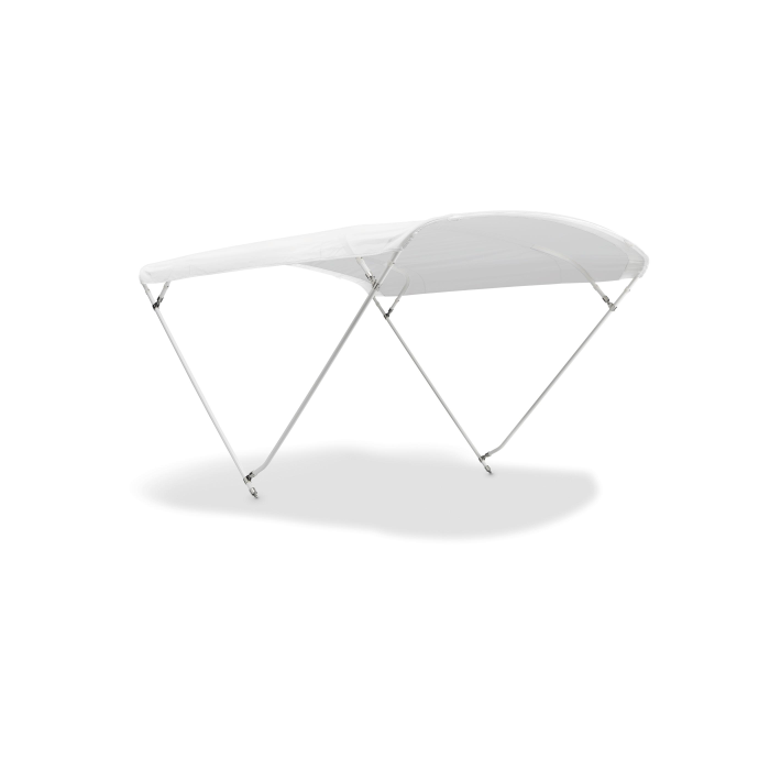 PIEZA ÚNICA Toldo Bimini CHIC 4 arcos - Tubo de aluminio Ø25mm (Altura 115cm - Ancho 260cm - Blanco)