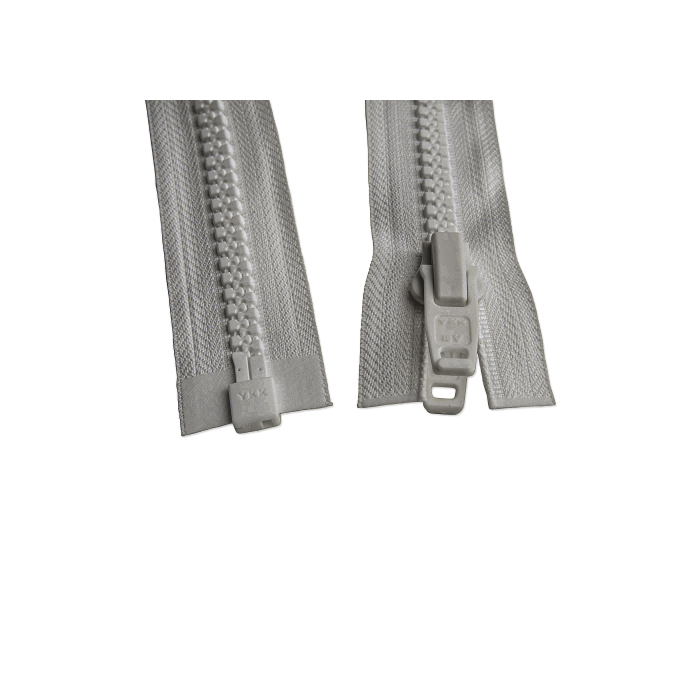 Grey divisible die-cast YKK zipper chain 10mm