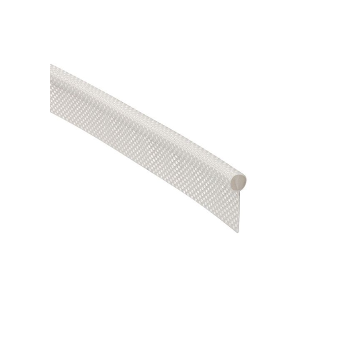 Weisses Profil aus PVC für Schiene