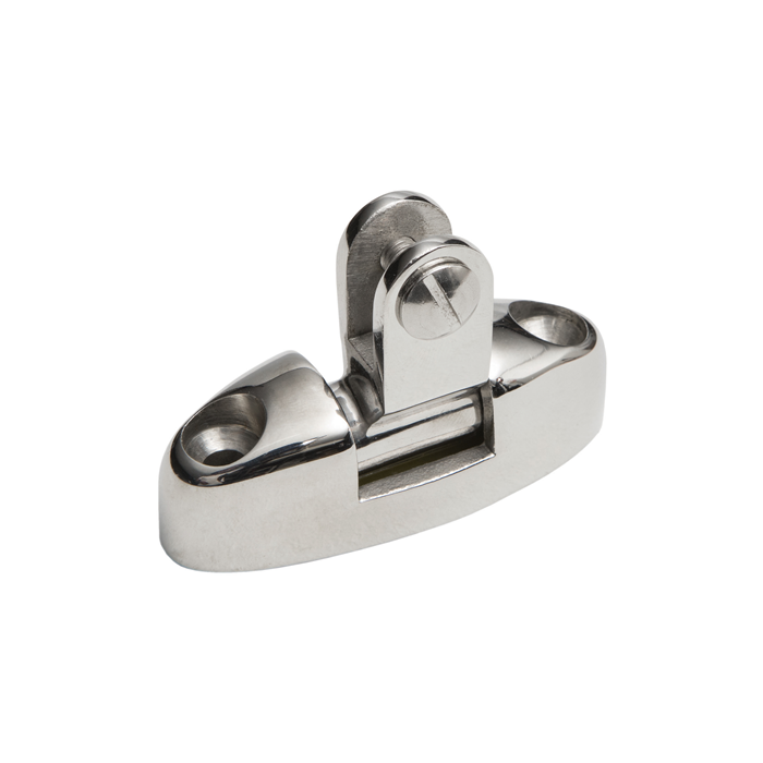 180° swivelling stainless steel deck hinge