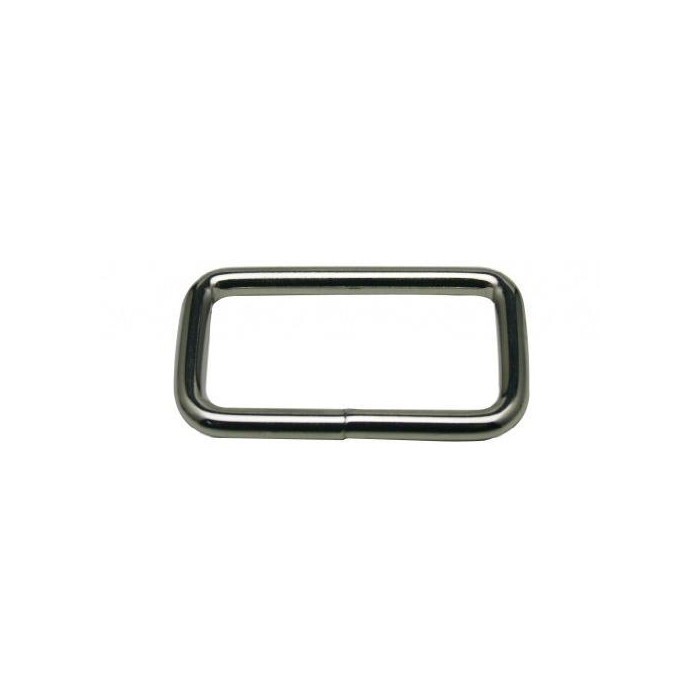 Anillo rectangular de acero inoxidable
