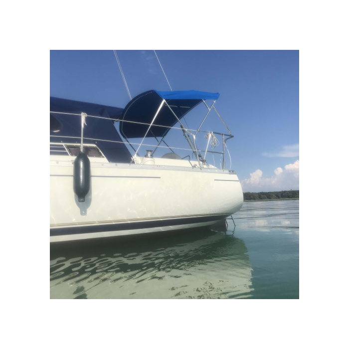Bimini Top 3 arches, stainless stell Ø25mm for BENETEAU First 29 -COCKPIT