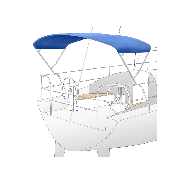 Bimini Top with 2 arches for ETAP 24i