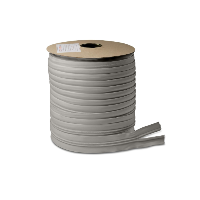 Cremallera continua YKK gris, malla 8mm
