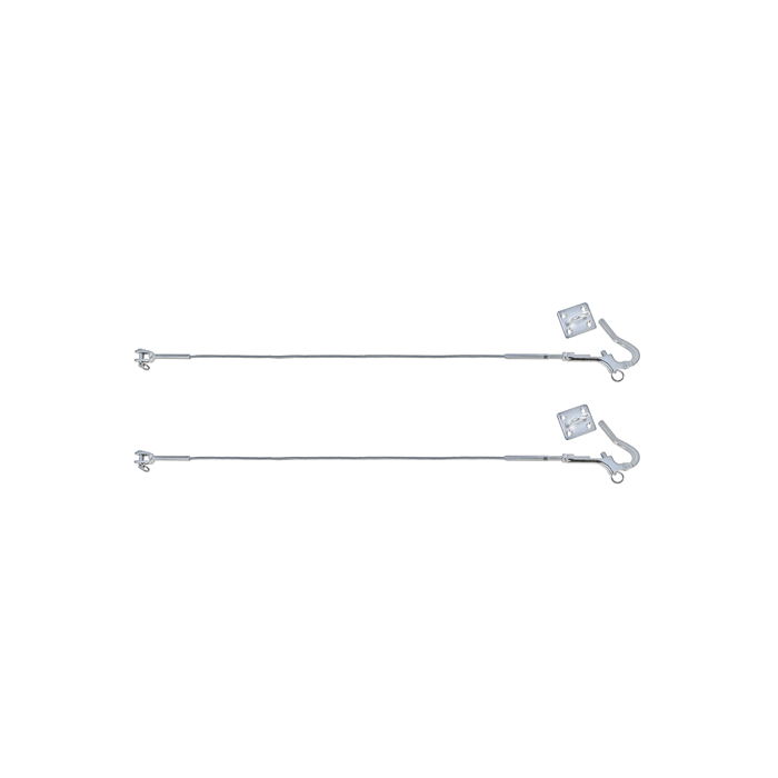 Pair of stainless steel turnbuckles