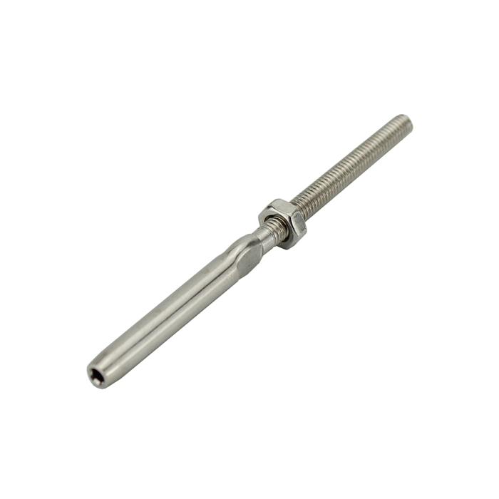 Terminal roscado de presión de acero inoxidable para cable Ø3mm