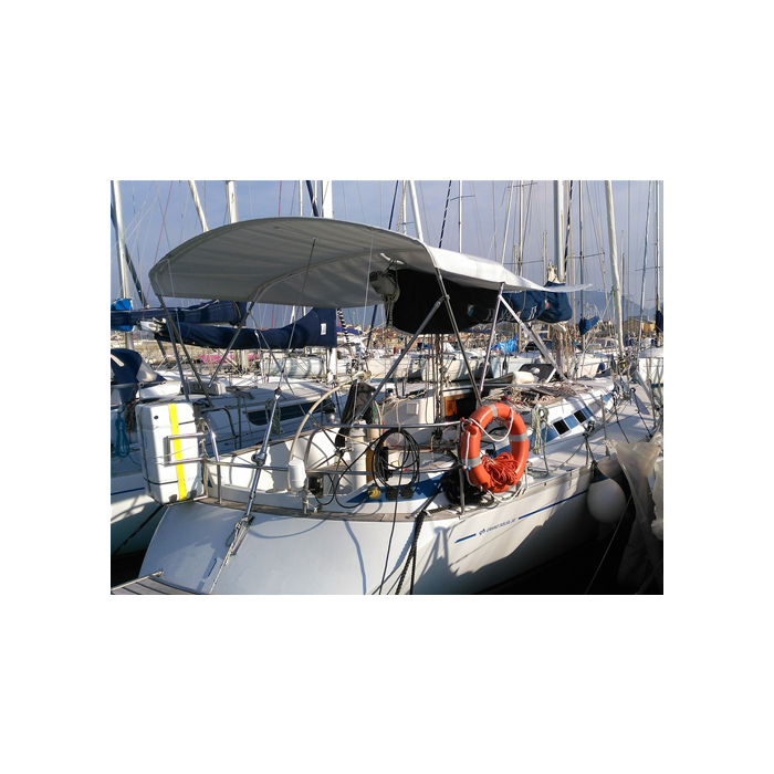 Stainless steel Bimini Top, 2 arches for GRAND SOLEIL 38