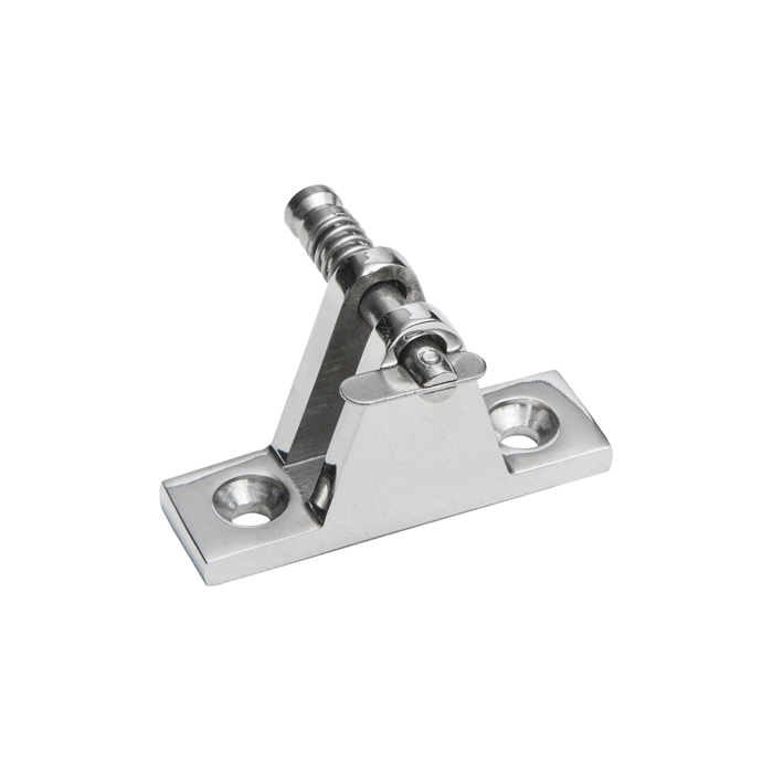 Stainless steel flat deck hinge with removable pin