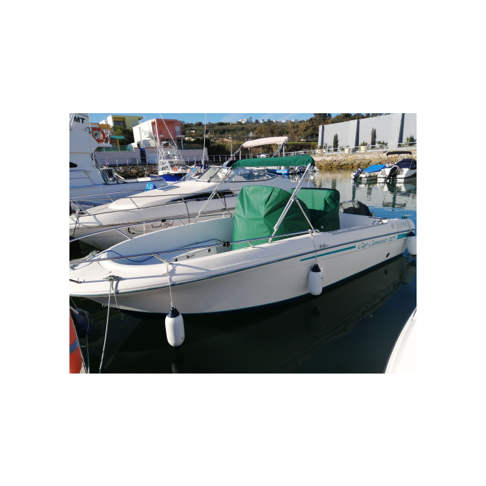 Seat cover and console cover for Jeanneau Cap Camarat 625, polyester fabric