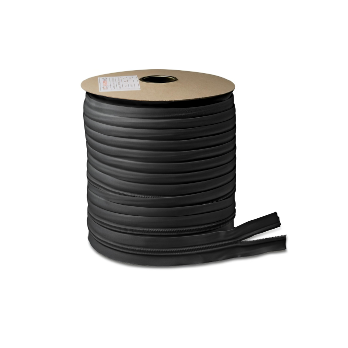 Cremallera continua YKK negra, malla 8mm