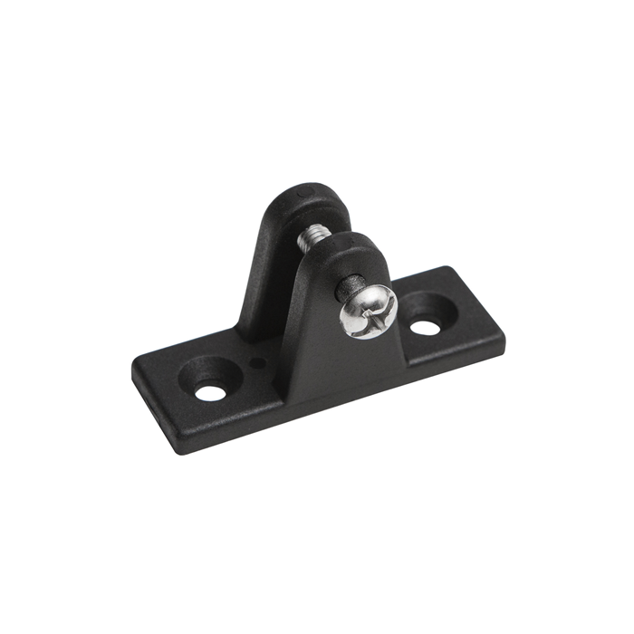 Black flat deck hinge with screw