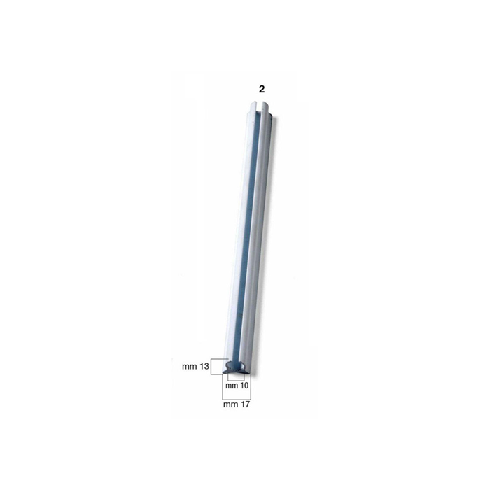 White PVC rail