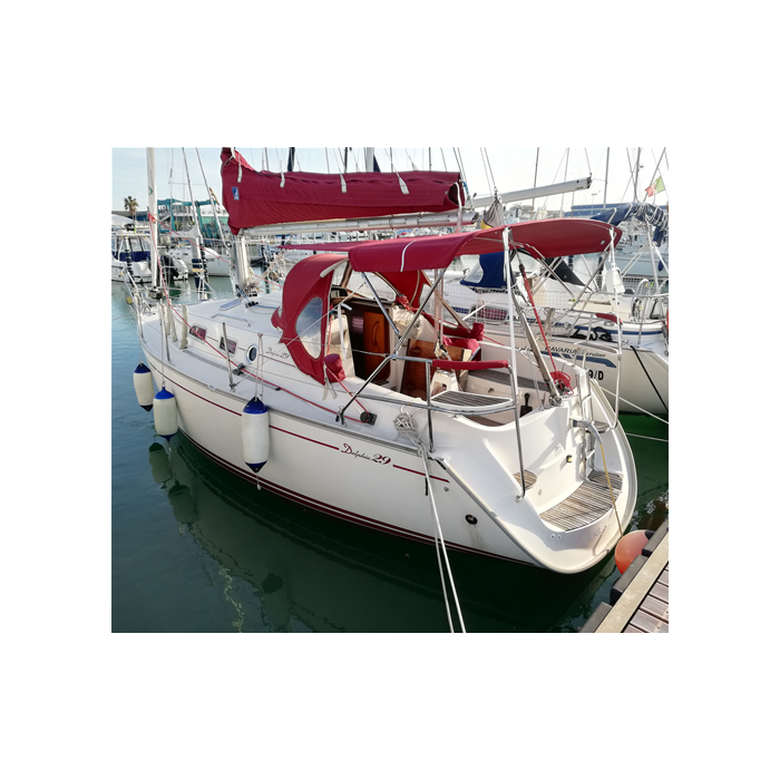 Toldo Bimini 2 arcos para DELPHIA 29 - Acero inoxidable Ø 25mm