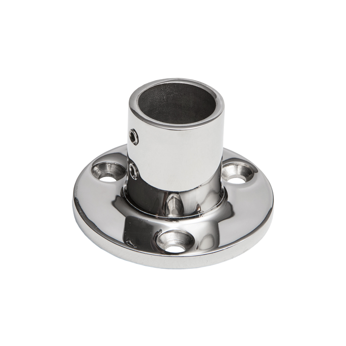 Stainless steel round tube base
