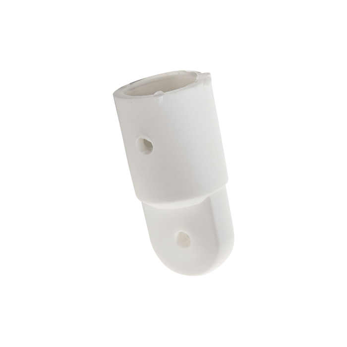 White nylon end cap