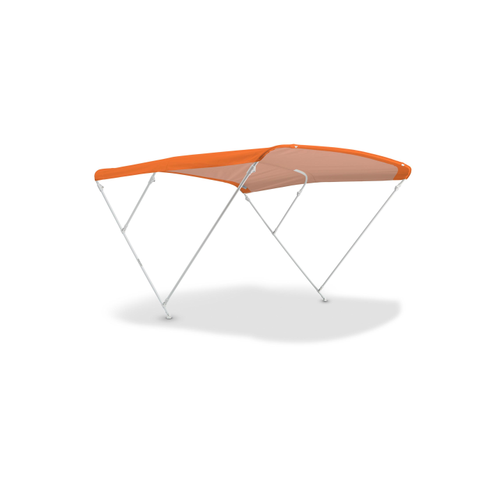UNICO PEZZO - Tendalino ELEGANCE 3 archi - alluminio Ø20mm (Altezza 140cm - Larghezza 200cm - Arancione)