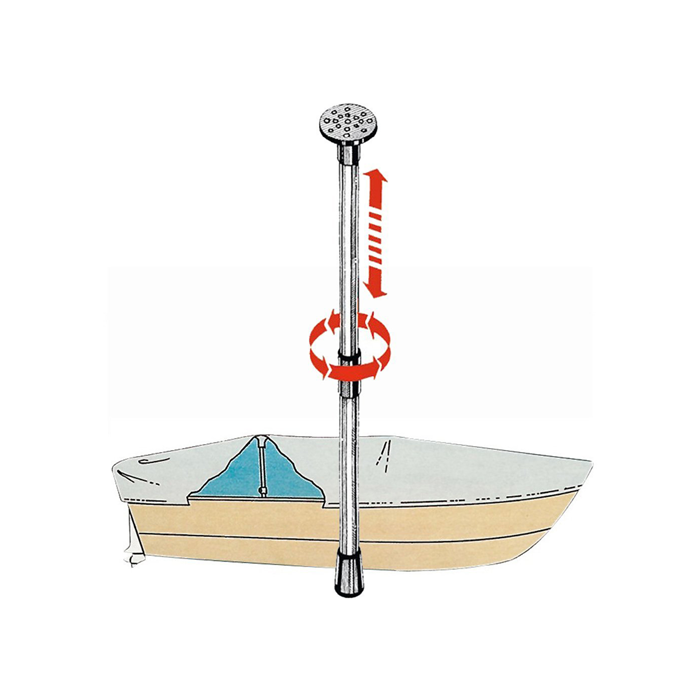 Telescopic cover support
