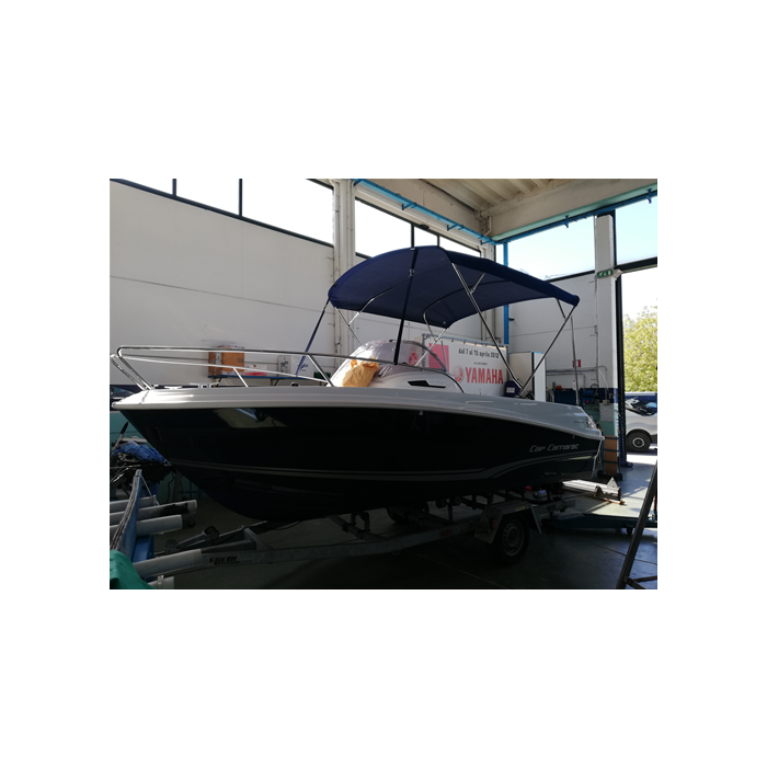 Stainless steel Bimini Top, 4 arches JEANNEAU 7.5 Cap Camarat WA