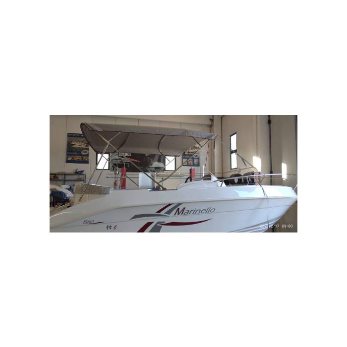 Sonnenverdeck Bimini 4 Bögen für  MARINELLO 22 EDEN