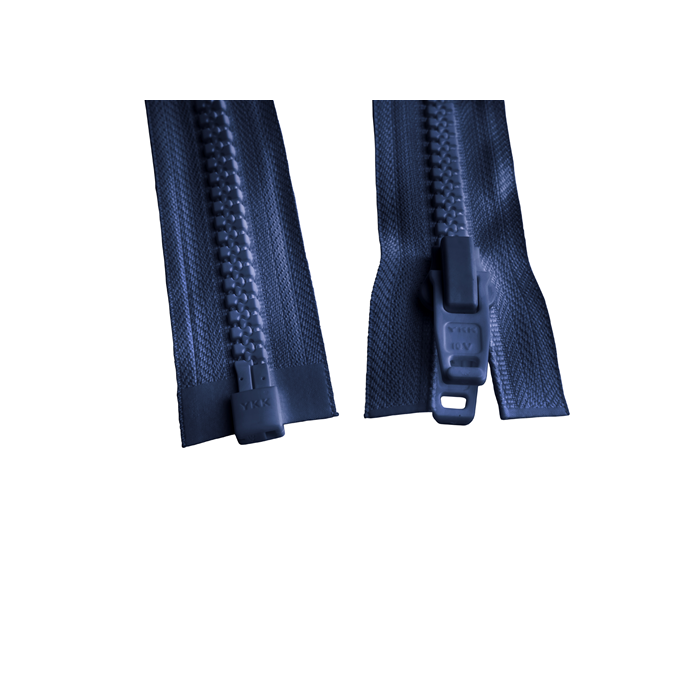Blue divisible die-cast YKK zipper, chain 10mm