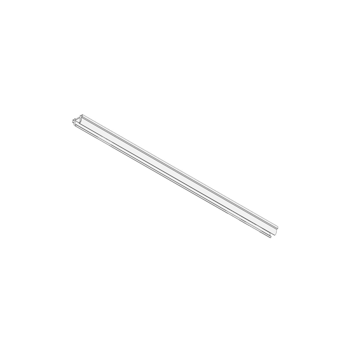 Riel de aluminio para cortinas ligeras