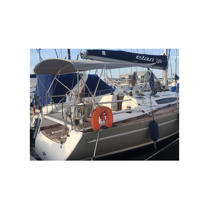 Toldo Bimini 2 arcos para Elan 340 - Acero inoxidable  Ø25mm
