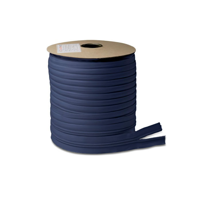Cremallera continua YKK azul, malla 8mm