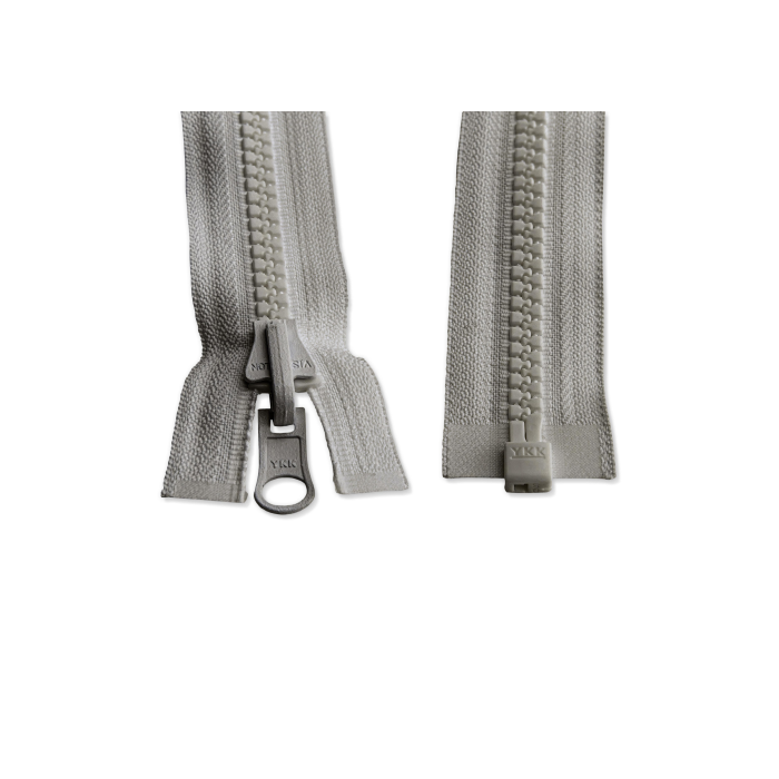 Cremallera YKK divisible malla 8mm, gris