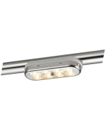 Compact stainless steel LED light for rollbars and T-Tops