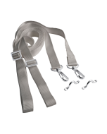 Pair of grey cord straps - 25mm