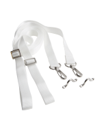 Pair of white  cord straps - 25mm