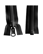 Black divisible die-cast YKK zipper, chain 8