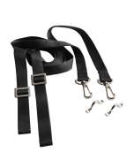 Pair of black cord straps - 25mm