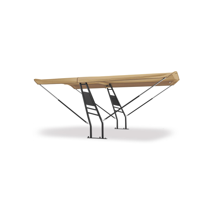 Roll bar barca con tendalino EPIC BLACK anteriore e posteriore