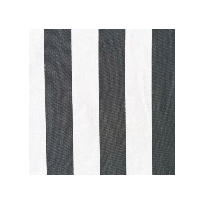3 meter roll - acrylic stripe fabric for outer cushions - dark grey