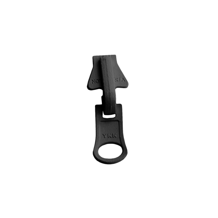 Black slider for YKK 8mm coil chain zipper