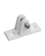 Soporte recto de nilón blanco con tornillo