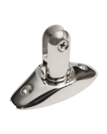 Stainless steel deck hinge with snap hooking system