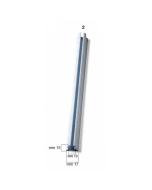 Riel de PVC blanco