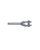 Terminal de acero inoxidable con horquilla para cable de Ø4mm