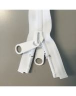 Cremallera divisible blanca en espiral malla 10mm