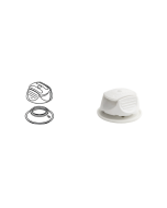Botón superior + botón macho PERFIX® para tejido - Blanco