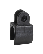 Black nylon mounting clip for tube