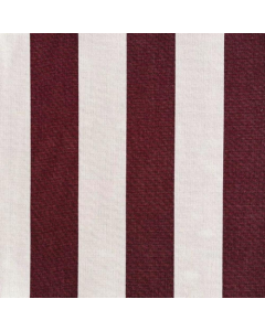 3 meter roll - acrylic stripe fabric for outer cushions - bordeaux