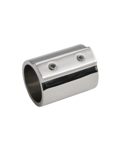 Ø22/25 mm stainless steel connector for telescopic tubes
