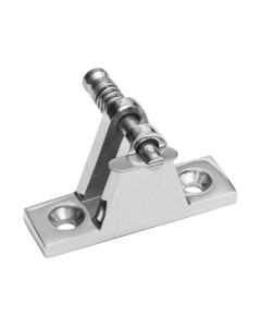 Stainless steel flat deck hinge with removable pin