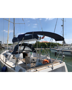 Stainless steel Bimini Top, 2 arches for GRAND SOLEIL 40 B&C